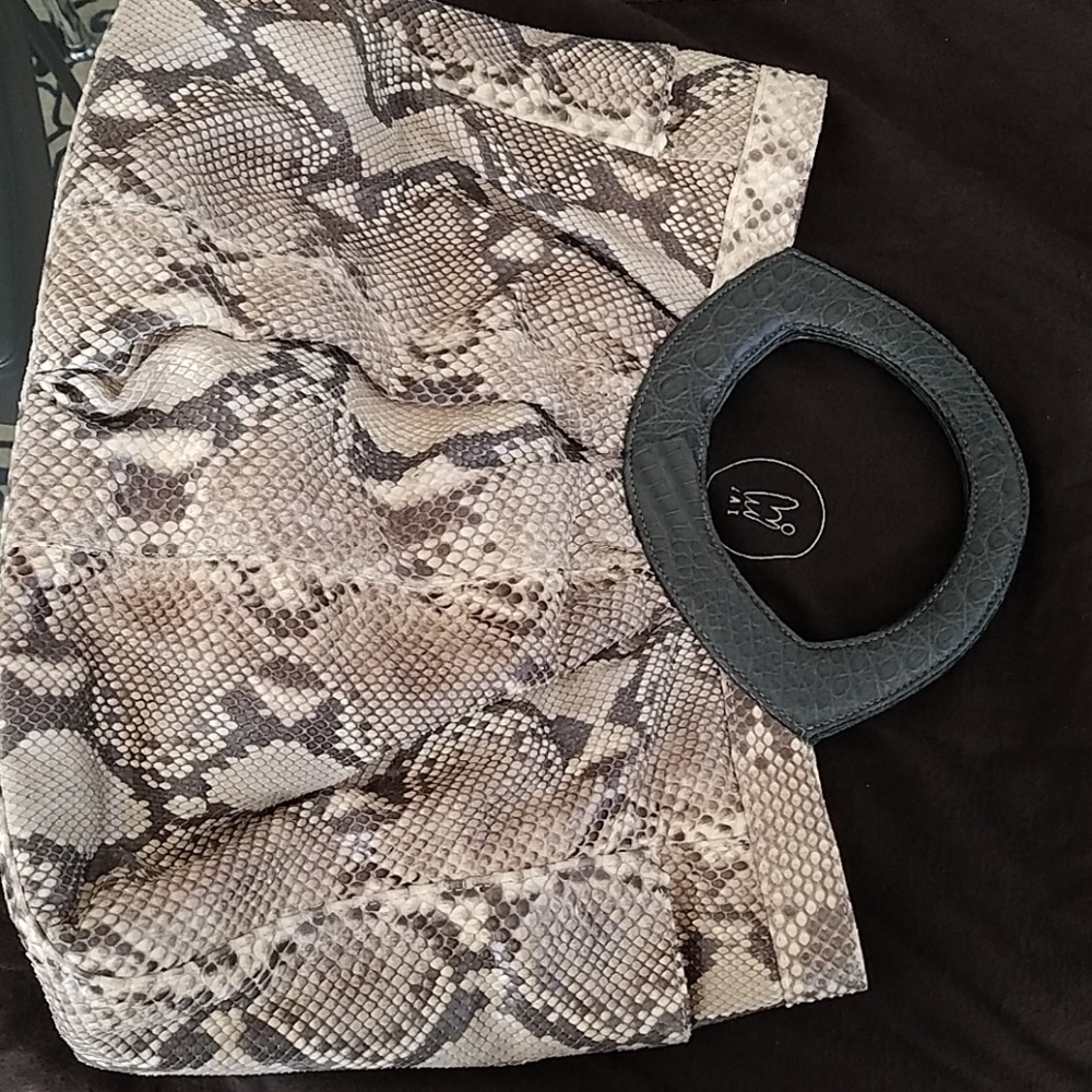 Designer Python Hand Bag - image 1